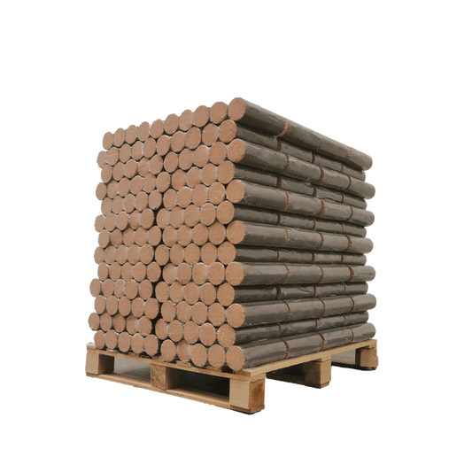 BÛCHES COMPRESSÉES 100% FEUILLUS – PALETTE DE 1040KG